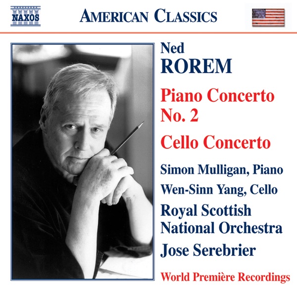 Rorem: Piano Concerto No. 2 & Cello Concerto album cover