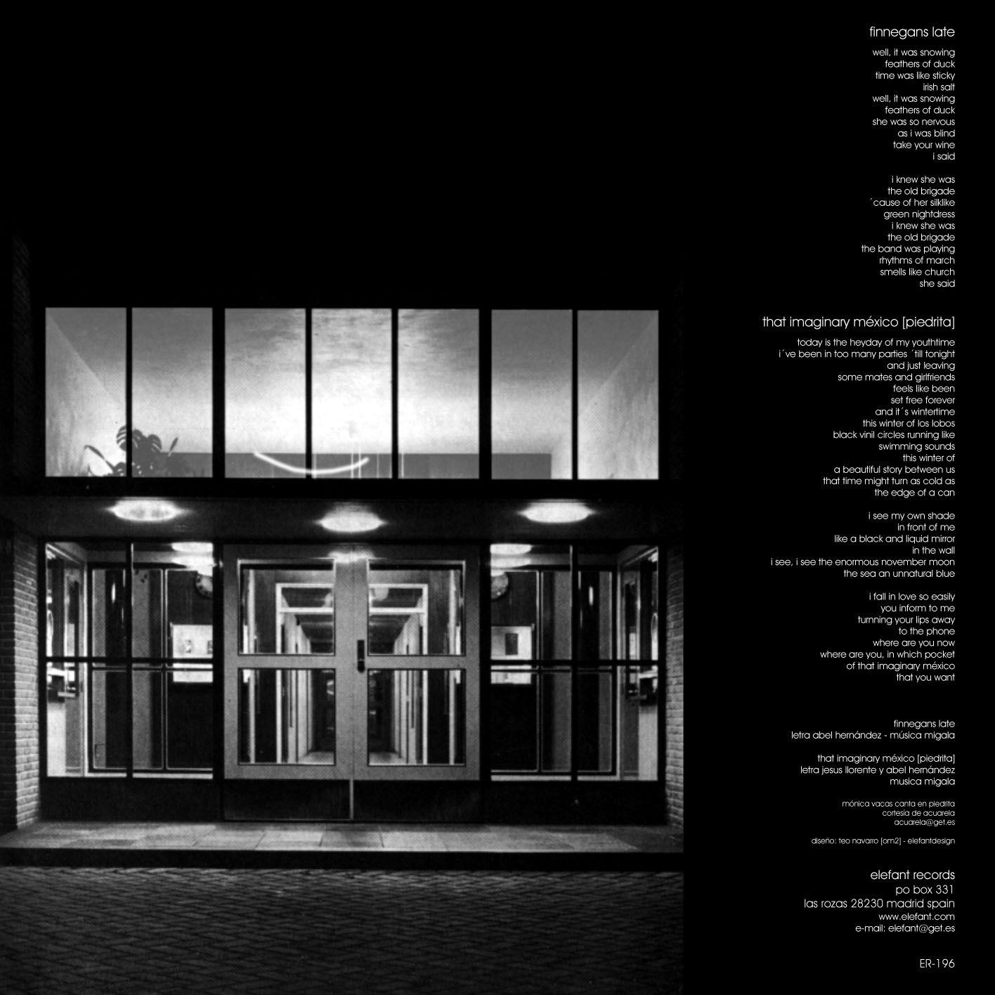 Finnegans late album cover