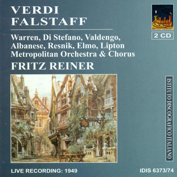 Verdi, G.: Falstaff [Opera] (Reiner) (1949) album cover