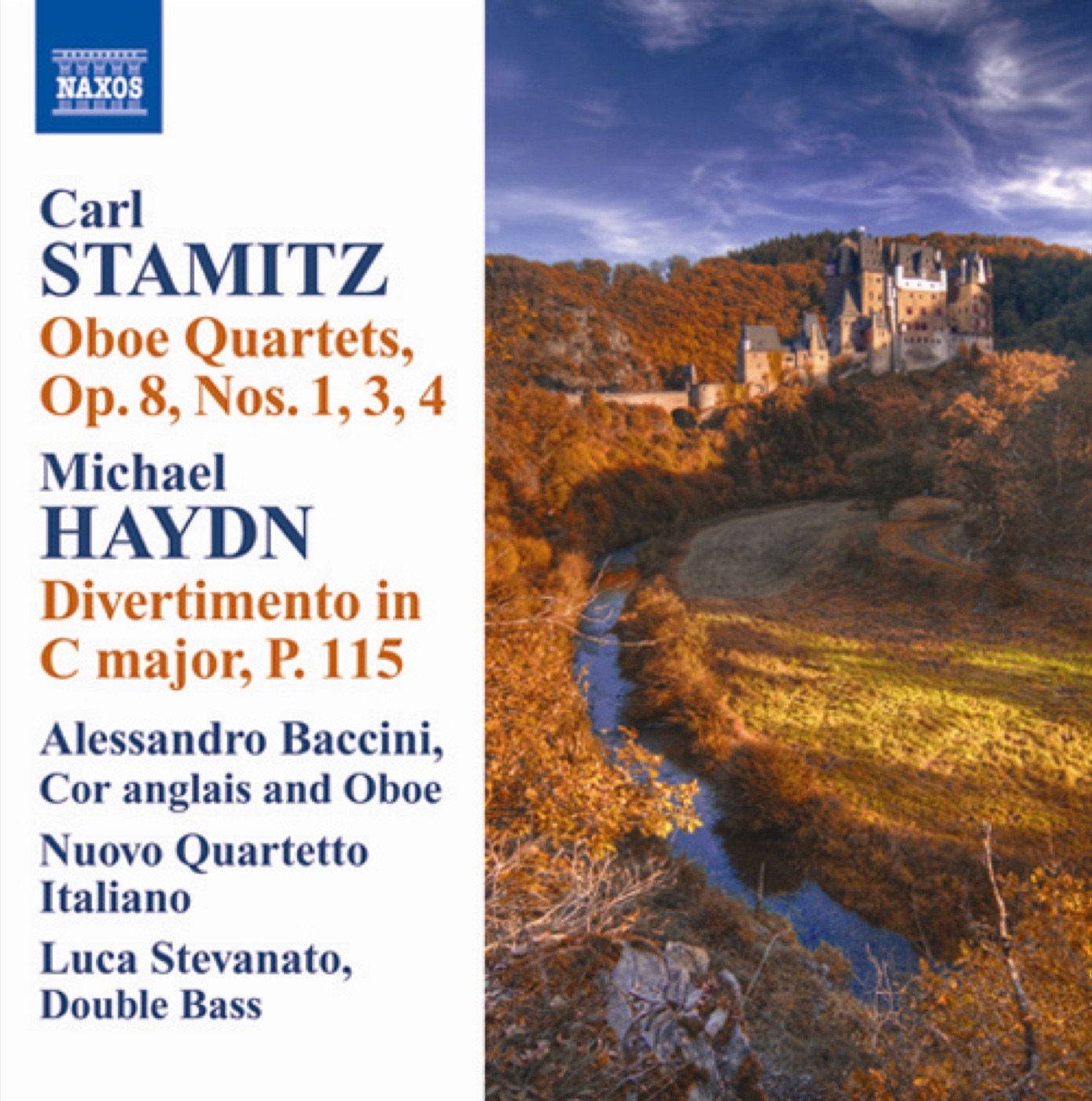 Stamitz, C.: Oboe Quartets, Op. 8, Nos. 1, 3, 4 - Haydn, M.: Divertimento in C Major album cover