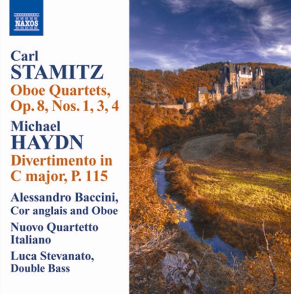 Stamitz, C.: Oboe Quartets, Op. 8, Nos. 1, 3, 4 - Haydn, M.: Divertimento in C Major album cover