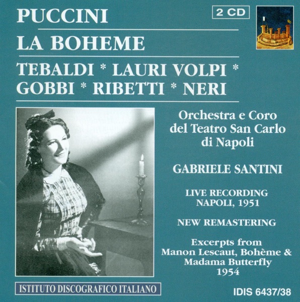 Puccini, G.: Boheme (La) [Opera] (1954) album cover