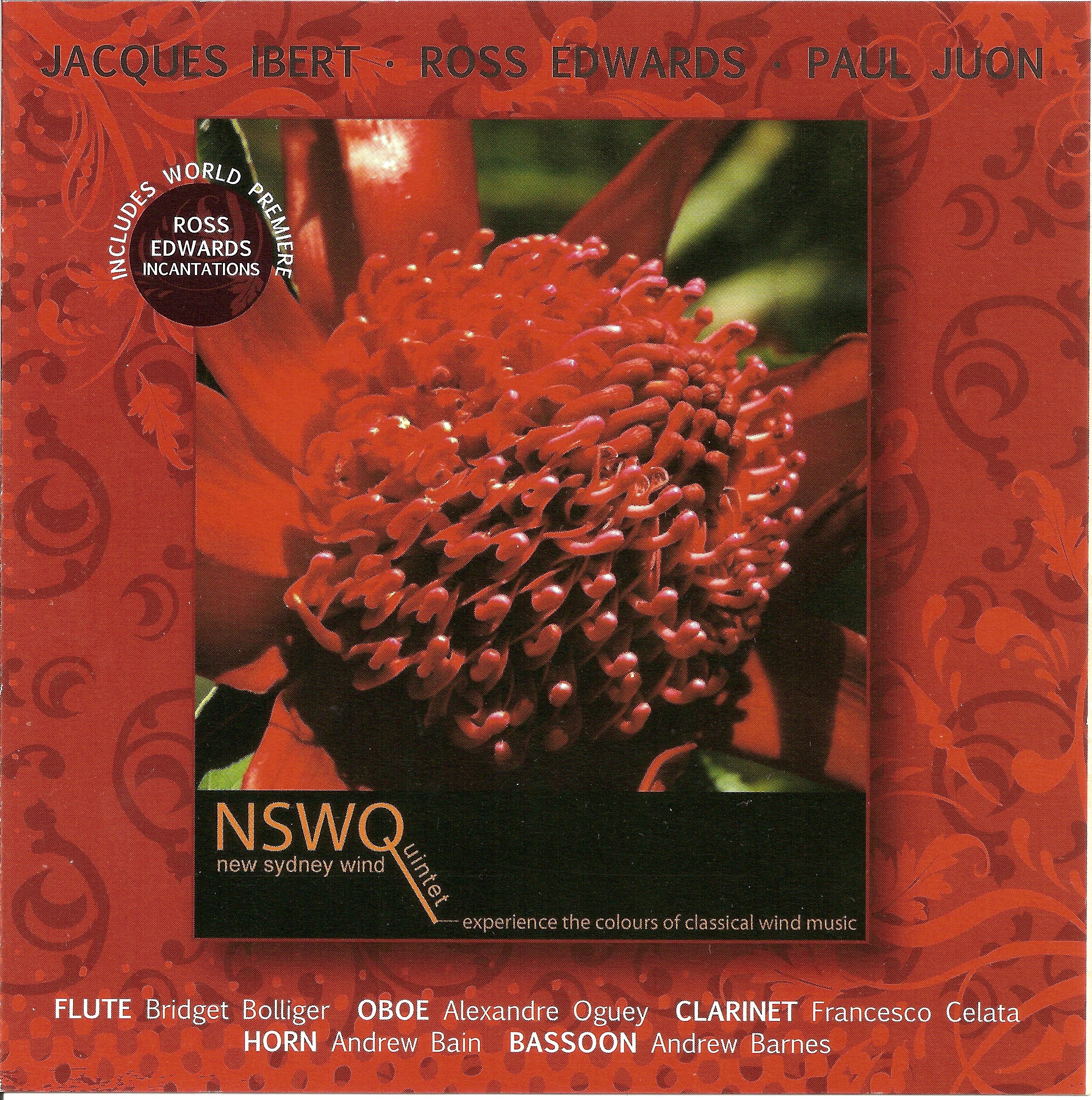 Ibert: Trois Pieces Breves - Edwards: Incantations - Juon: Quintet for Winds in B-Flat, Op. 84 album cover