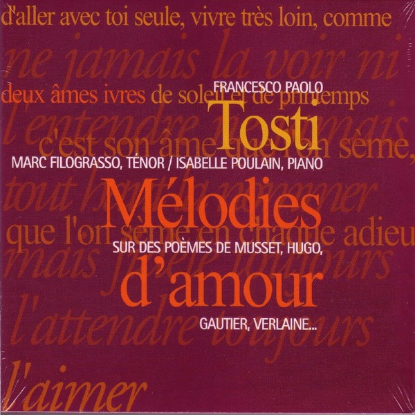 Melodies D'Amour de Tosti album cover