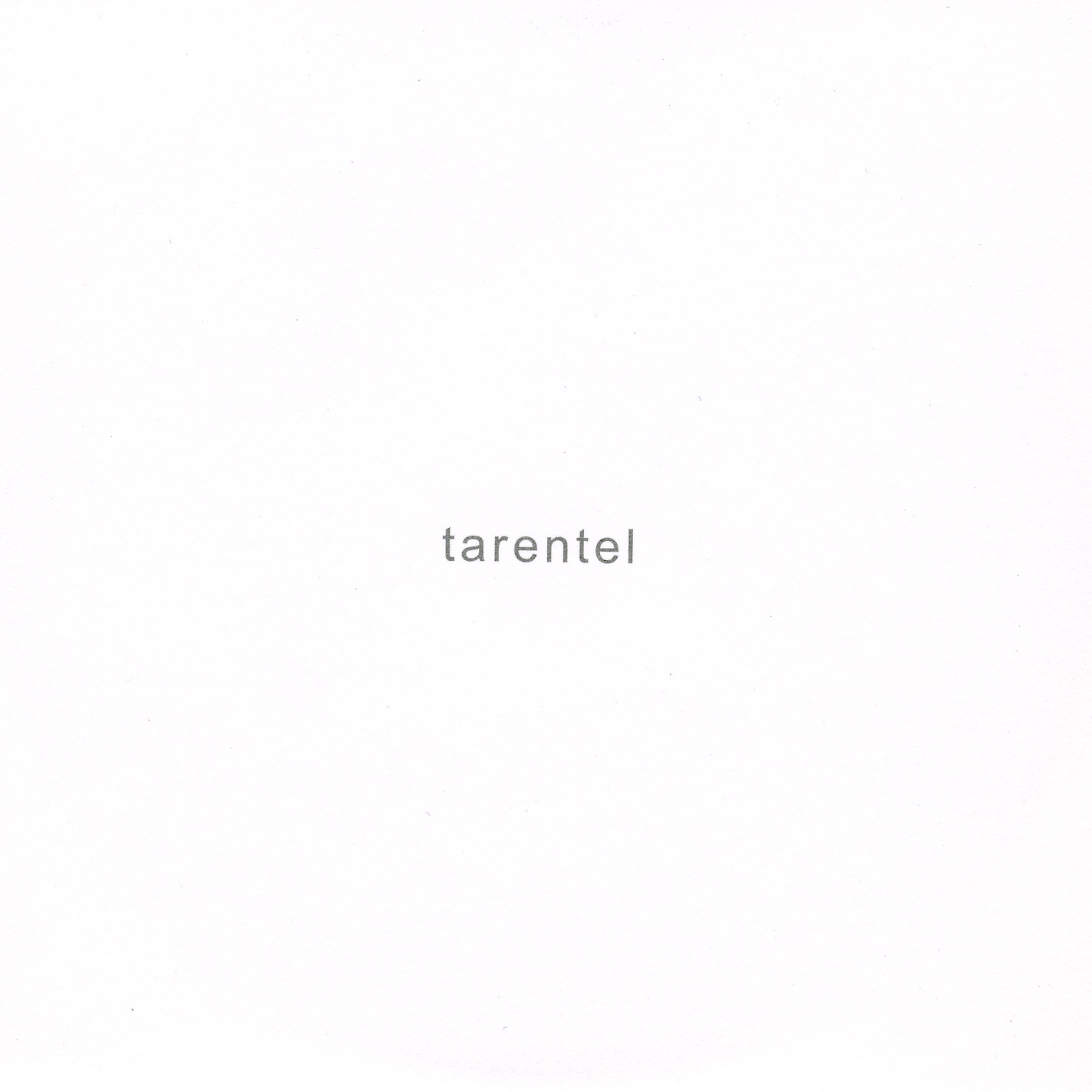 Tarentel - EP album cover