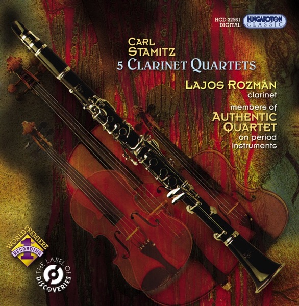 Stamitz: 5 Clarinet Quartets album cover