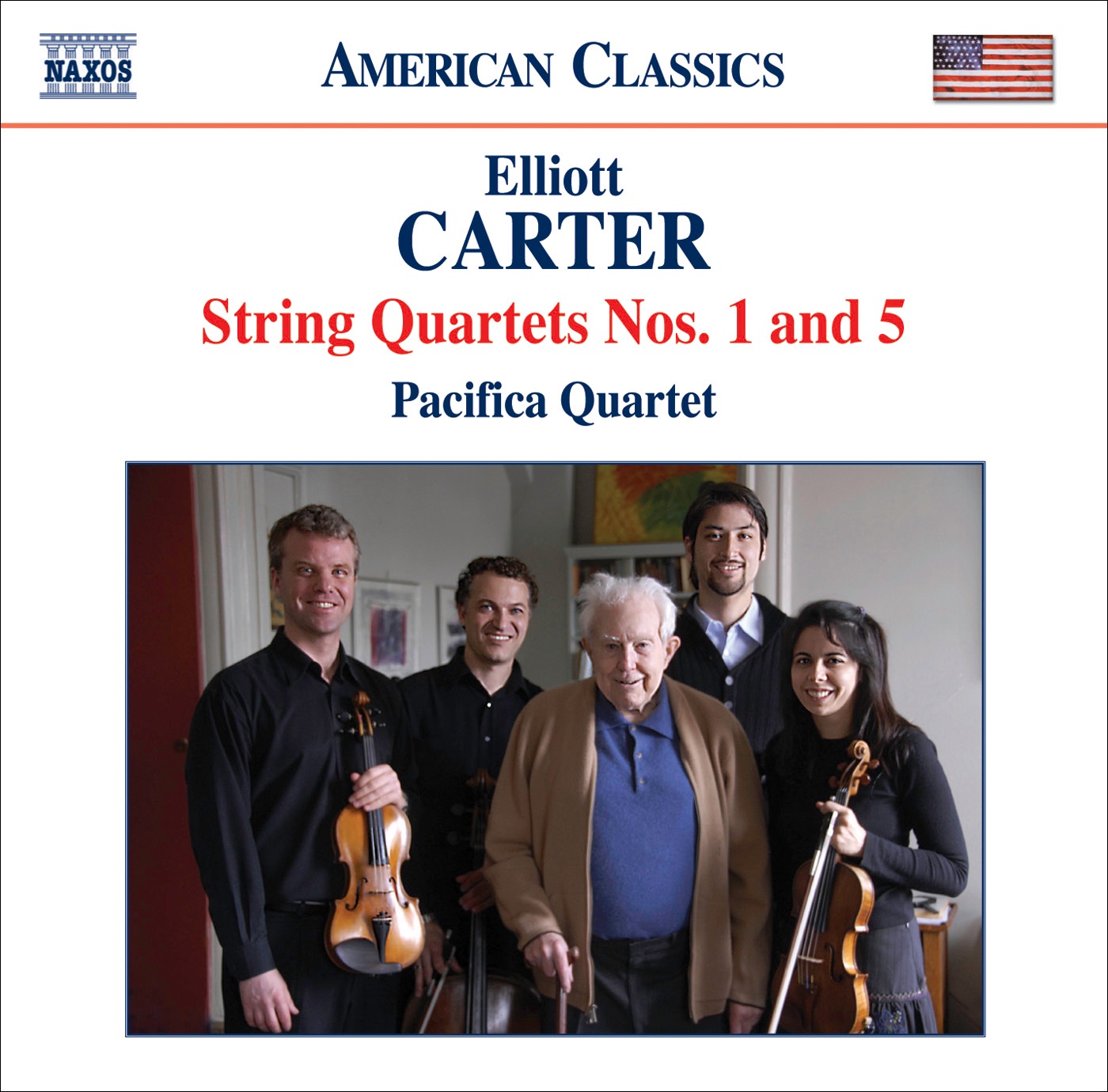 Carter: String Quartets Nos. 1 and 5 album cover