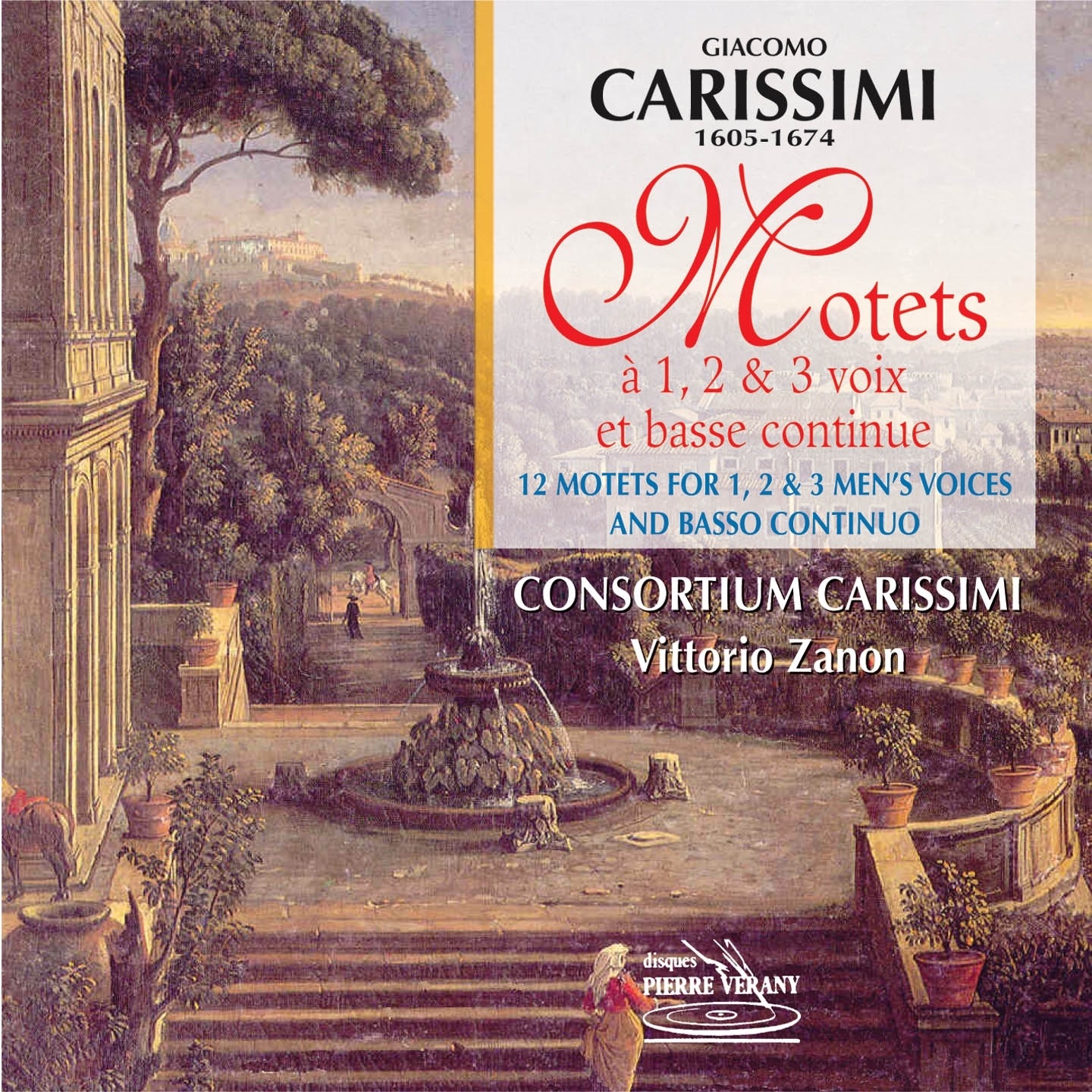 Carissimi : Motets à 1, 2, 3 voix & basse continue album cover