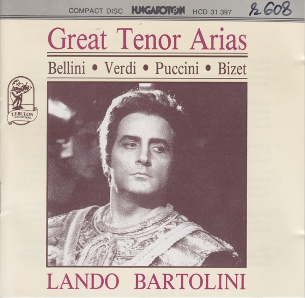 Great Tenor Arias album cover