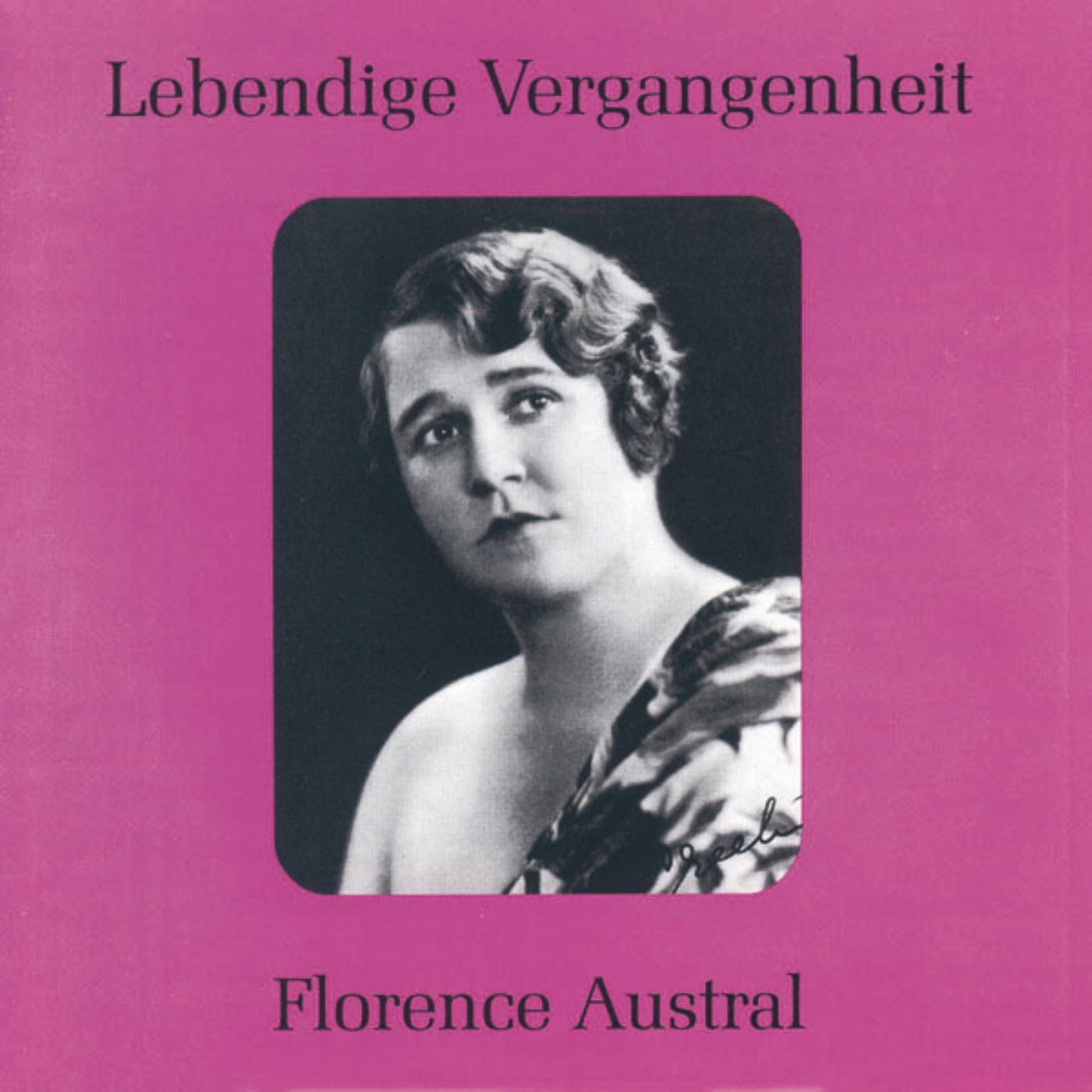Lebendige Vergangenheit - Florence Austral album cover