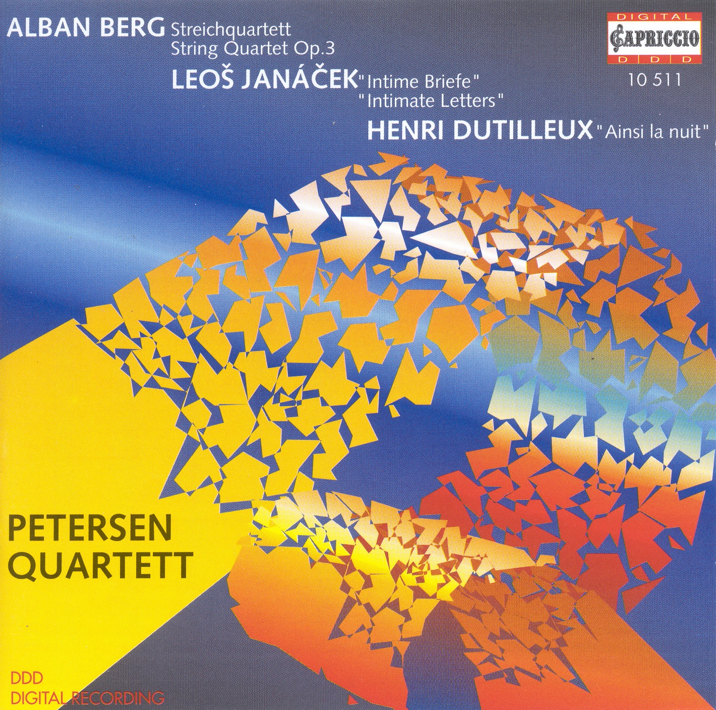 Berg: String Quartet - Janacek: String Quartet No. 2, "Intimate Letters" album cover