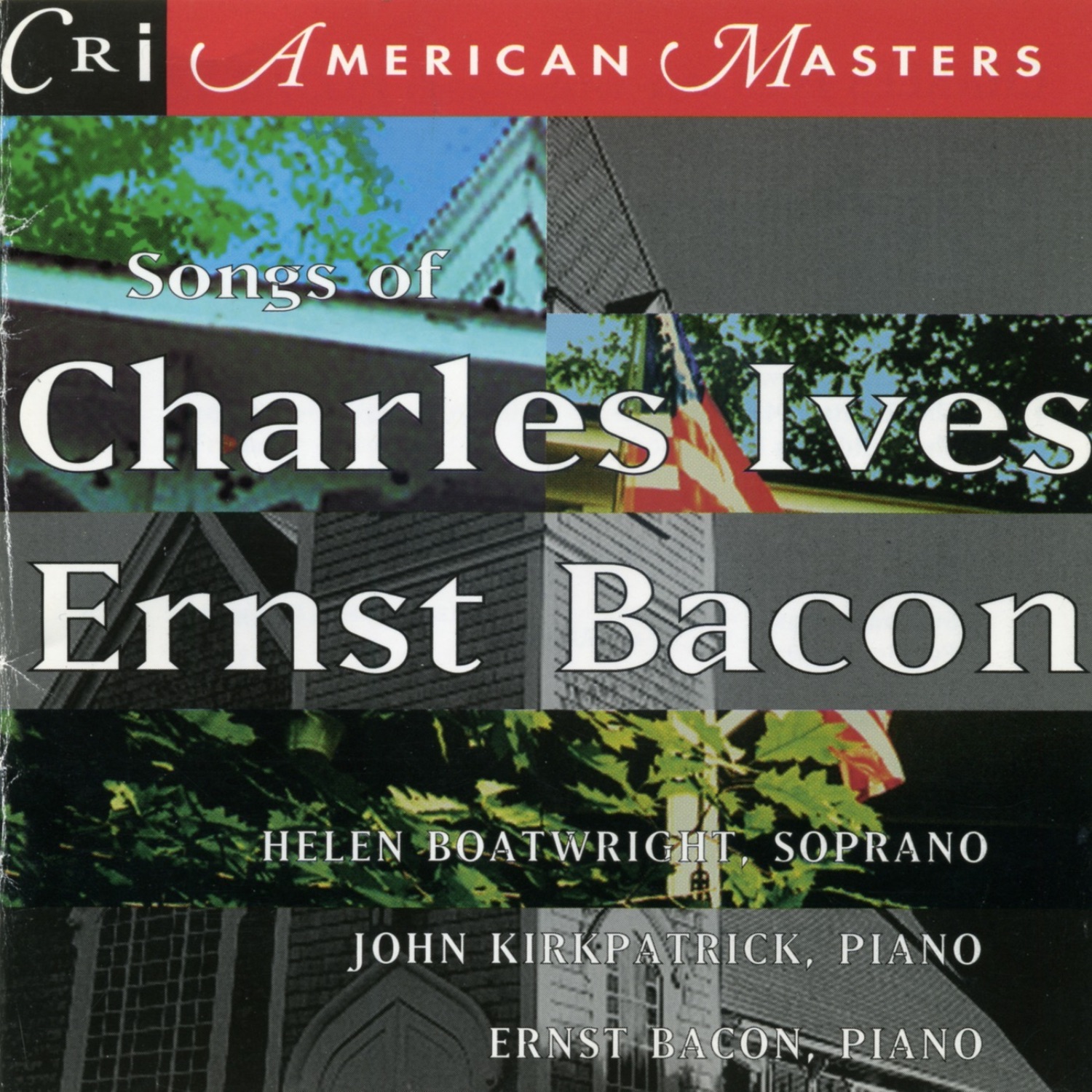 Songs of Charles Ives and Ernst Bacon album cover
