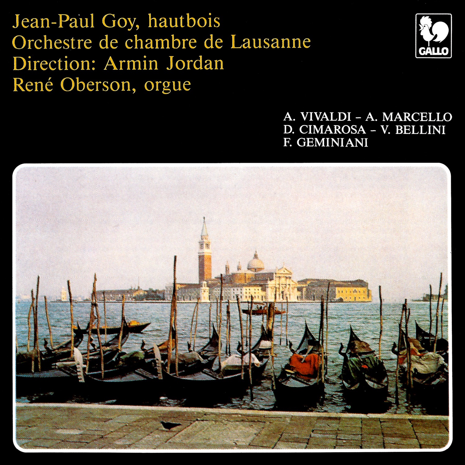 Vivaldi - Marcello - Cimarosa - Bellini: Four Concertos for Oboe & Orchestra – Geminani: Piece for O album cover