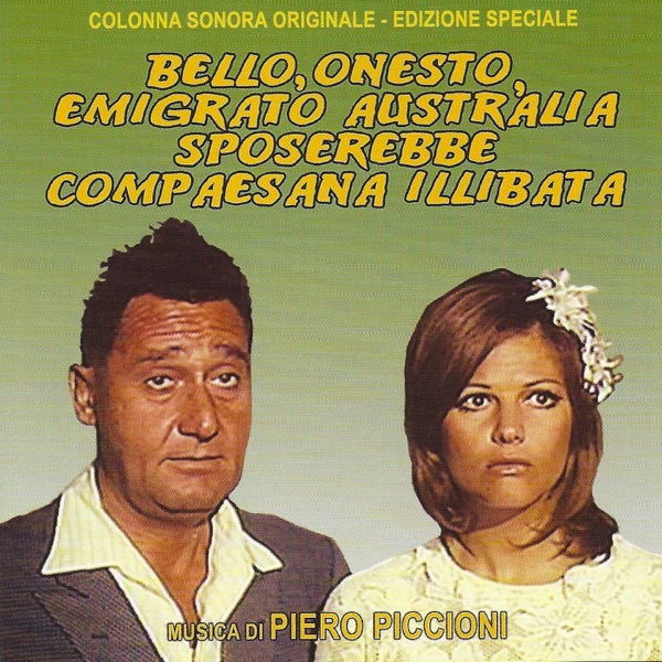 Bello, onesto, emigrato Australia, sposerebbe compaesana Illibata (Original Motion Picture Soundtrac album cover
