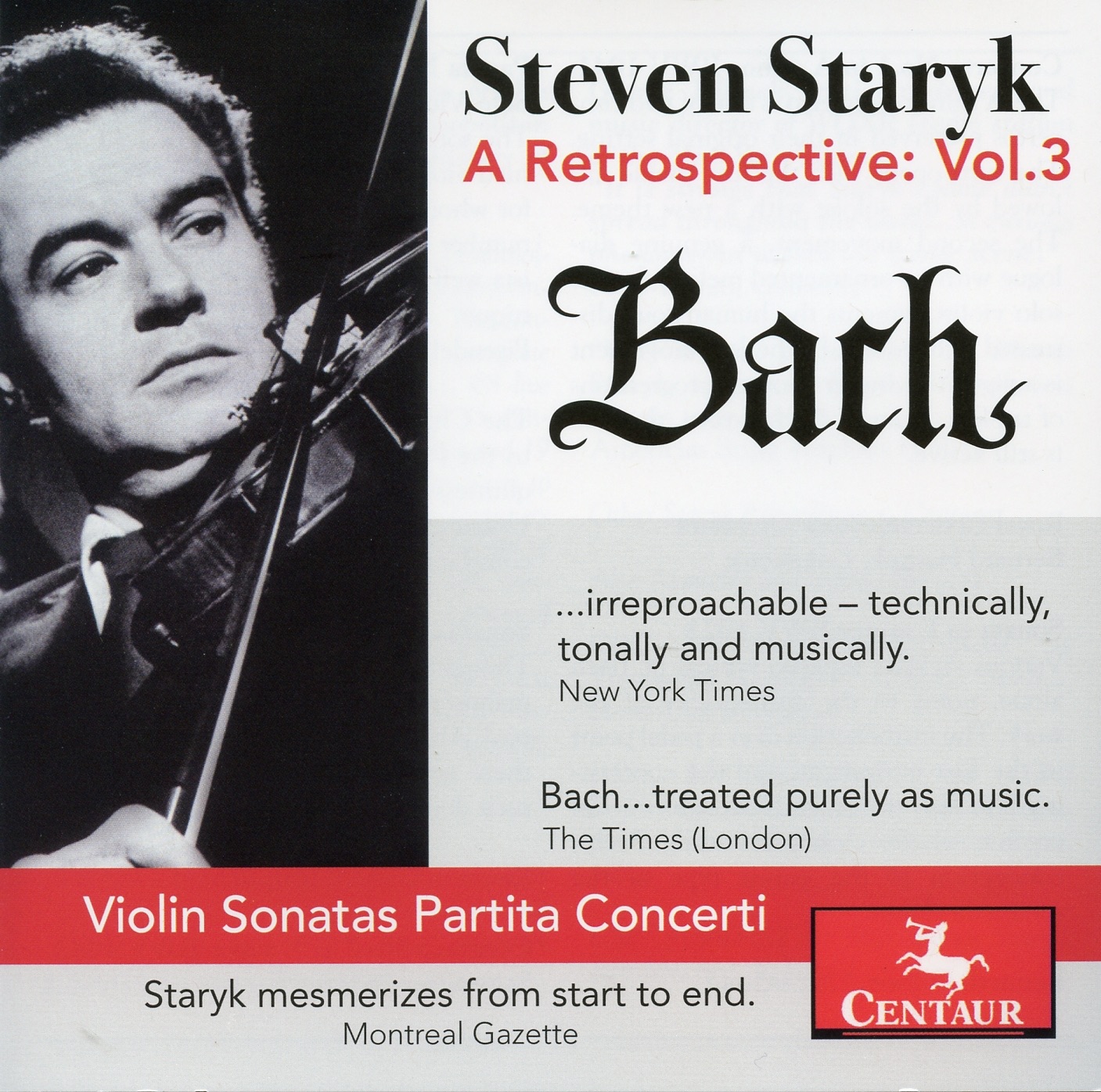 J. S. Bach: A Retrospective, Vol. 3 album cover