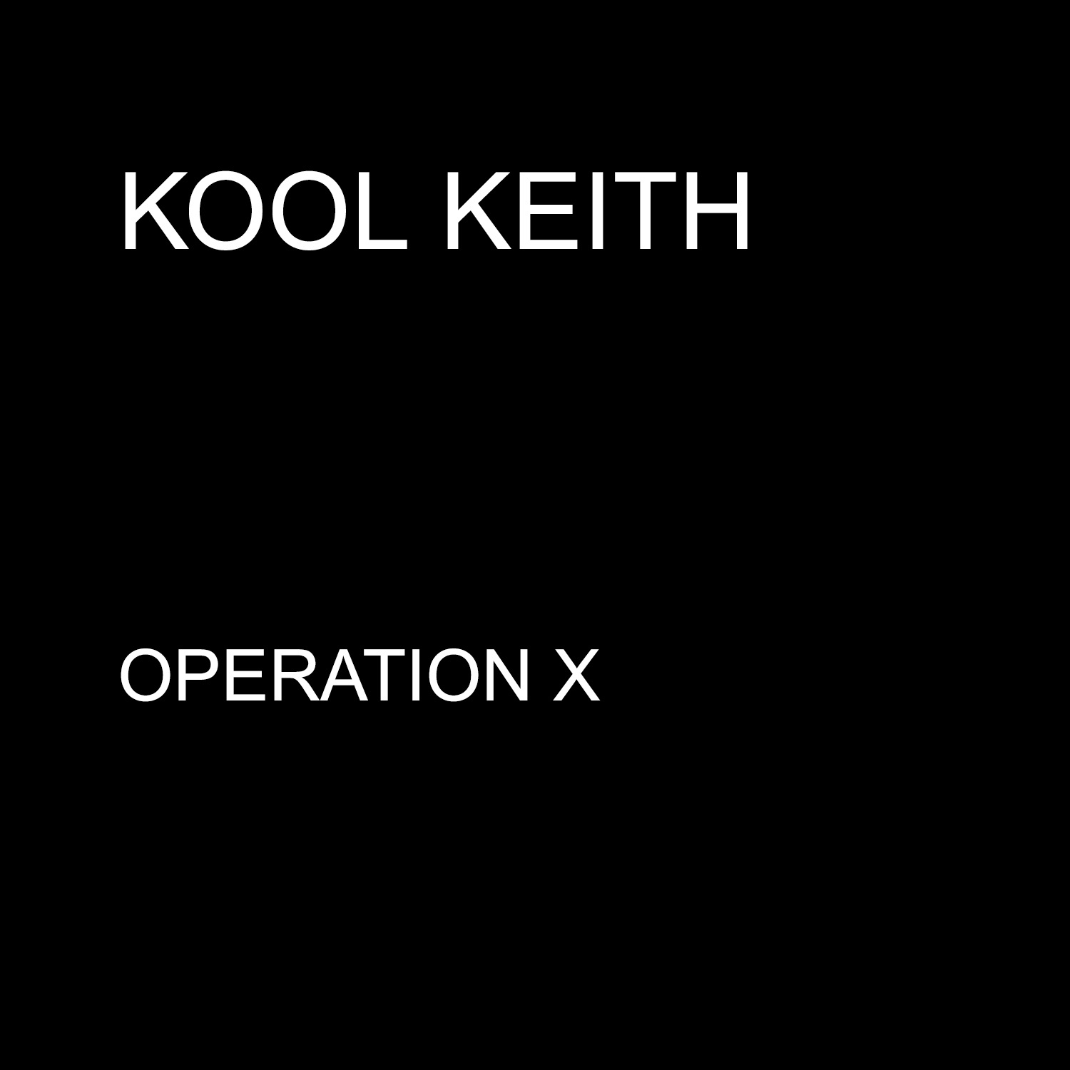 Operation X - Single album cover