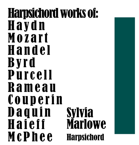 Harpsichord Works of: Haydn, Mozart, Handel, Byrd, Purcell, Rameau, Couperin, Daquin, Haieff, McPhee album cover