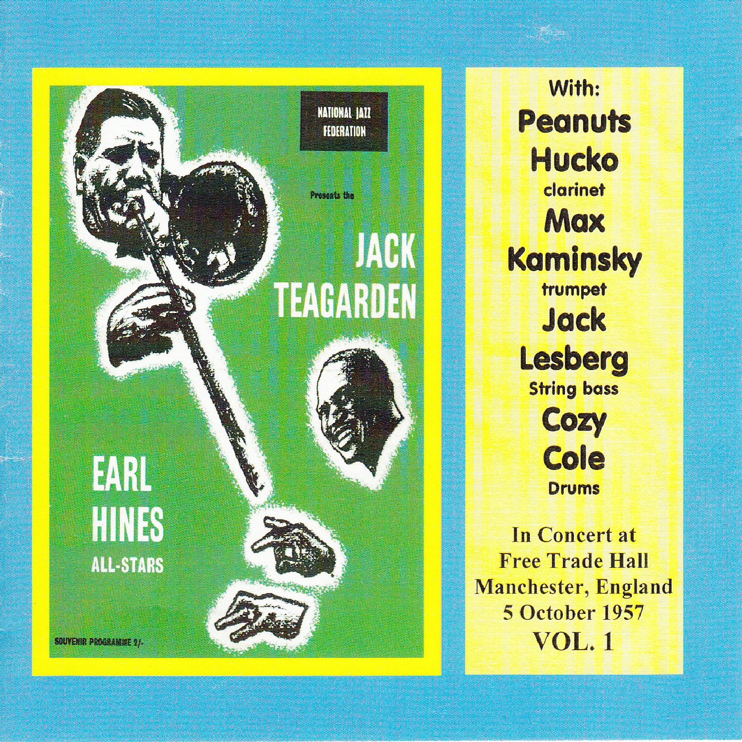 In Concert at Free Trade Hall, Manchester, England, 5 October 1957, Vol. 1 (Live) album cover