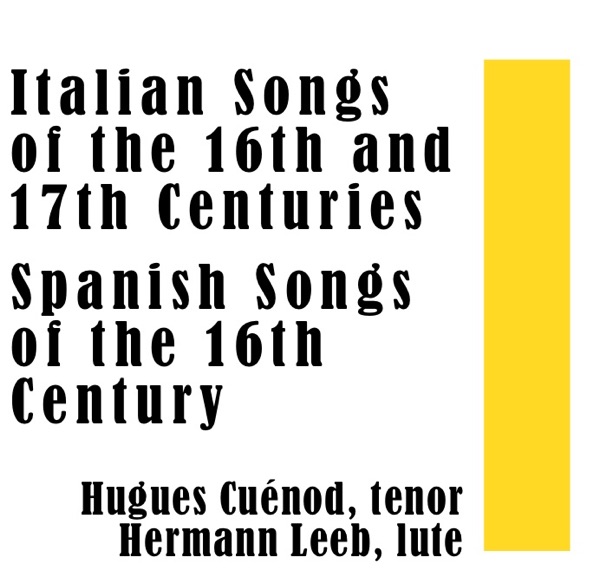 Italian Songs of the 16th and 17th Centuries / Spanish Songs of the 16th Century album cover