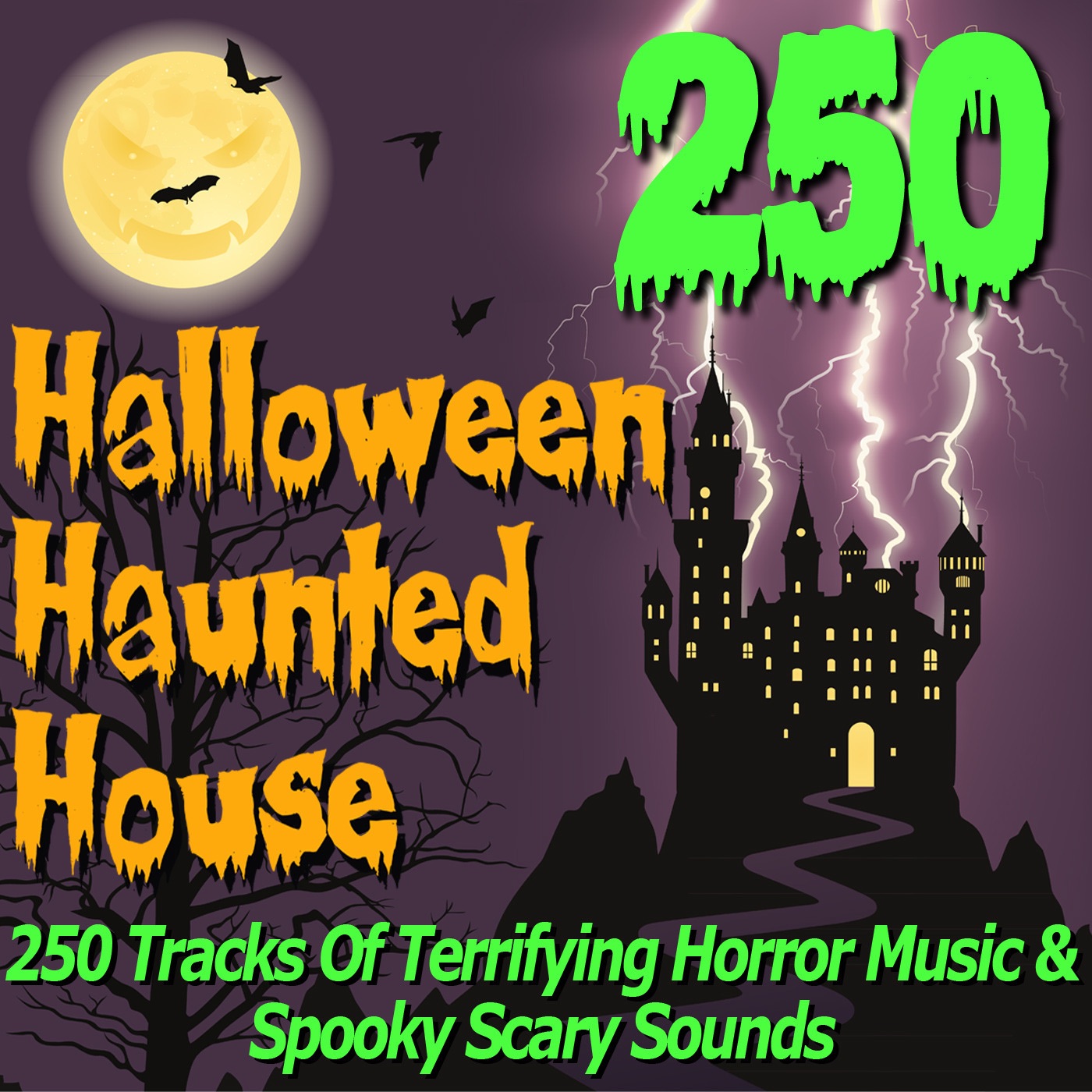 Halloween Haunted House - 250 Tracks of Terrifying Horror Music & Spooky Scary Sounds album cover