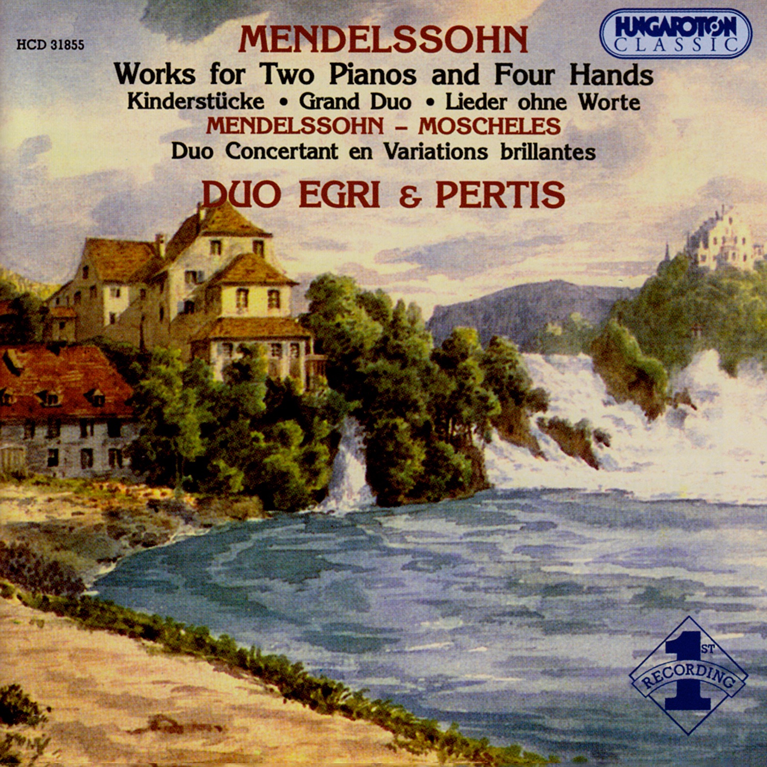 Works for Two Pianos and Four Hands (Hungaroton Classics) album cover