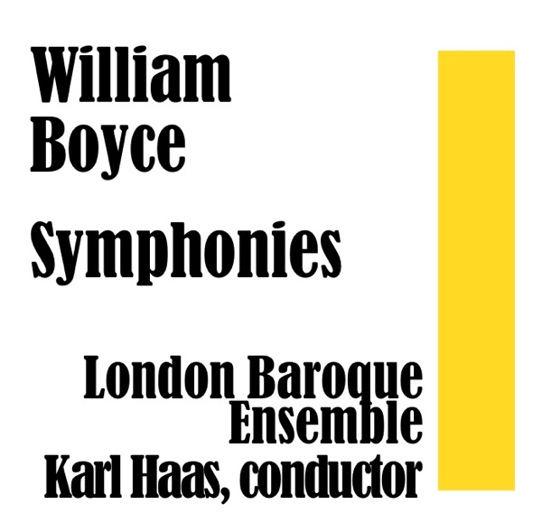 William Boyce: Symphonies album cover
