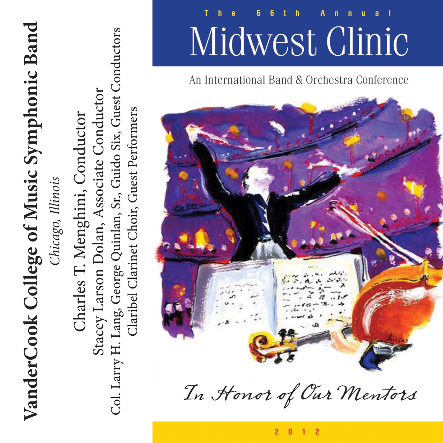 2012 Midwest Clinic: VanderCook College of Music Symphonic Band (Live) album cover