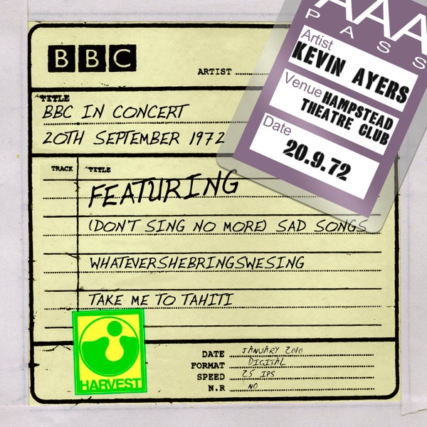 BBC In Concert (Hampstead Theatre Club, 20th September 1972) album cover