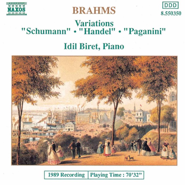 Brahms: Variations Opp. 9, 24 & 35 album cover