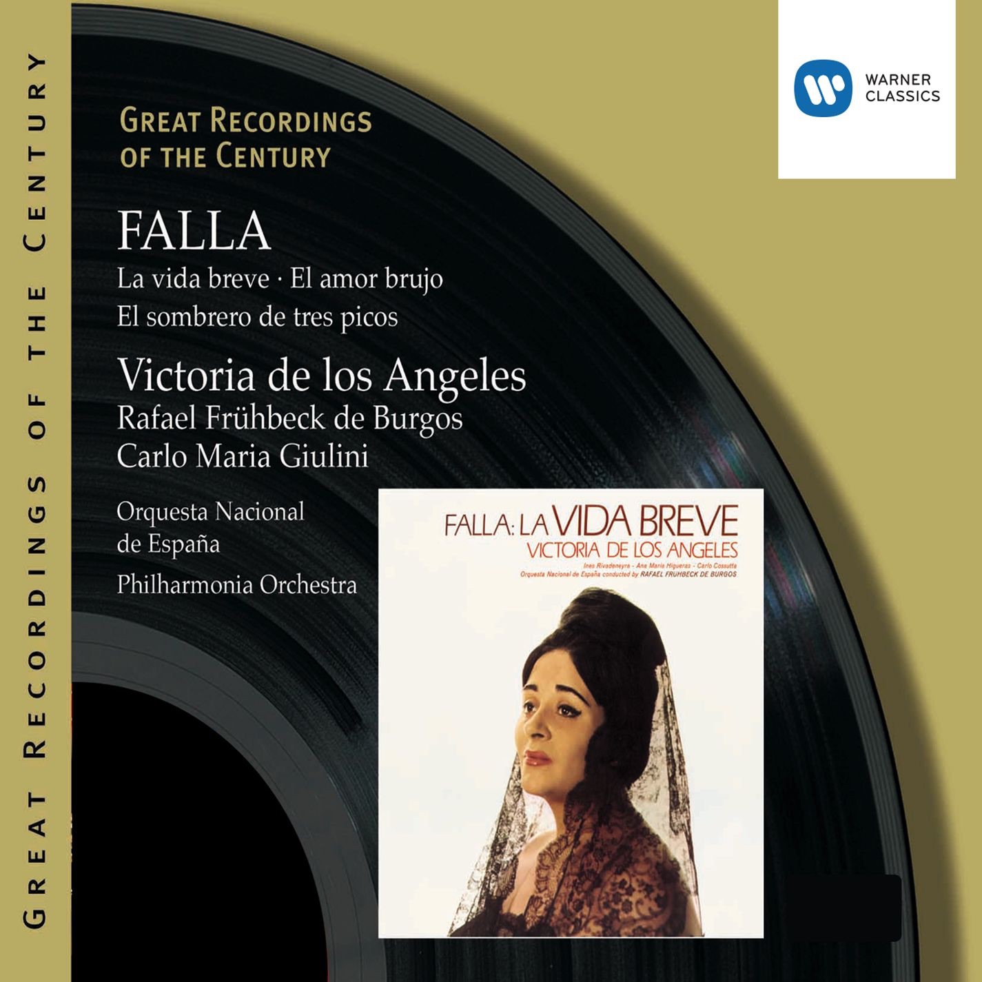 De Falla: La vida breve, El amor brujo & El sombrero de tres picos album cover