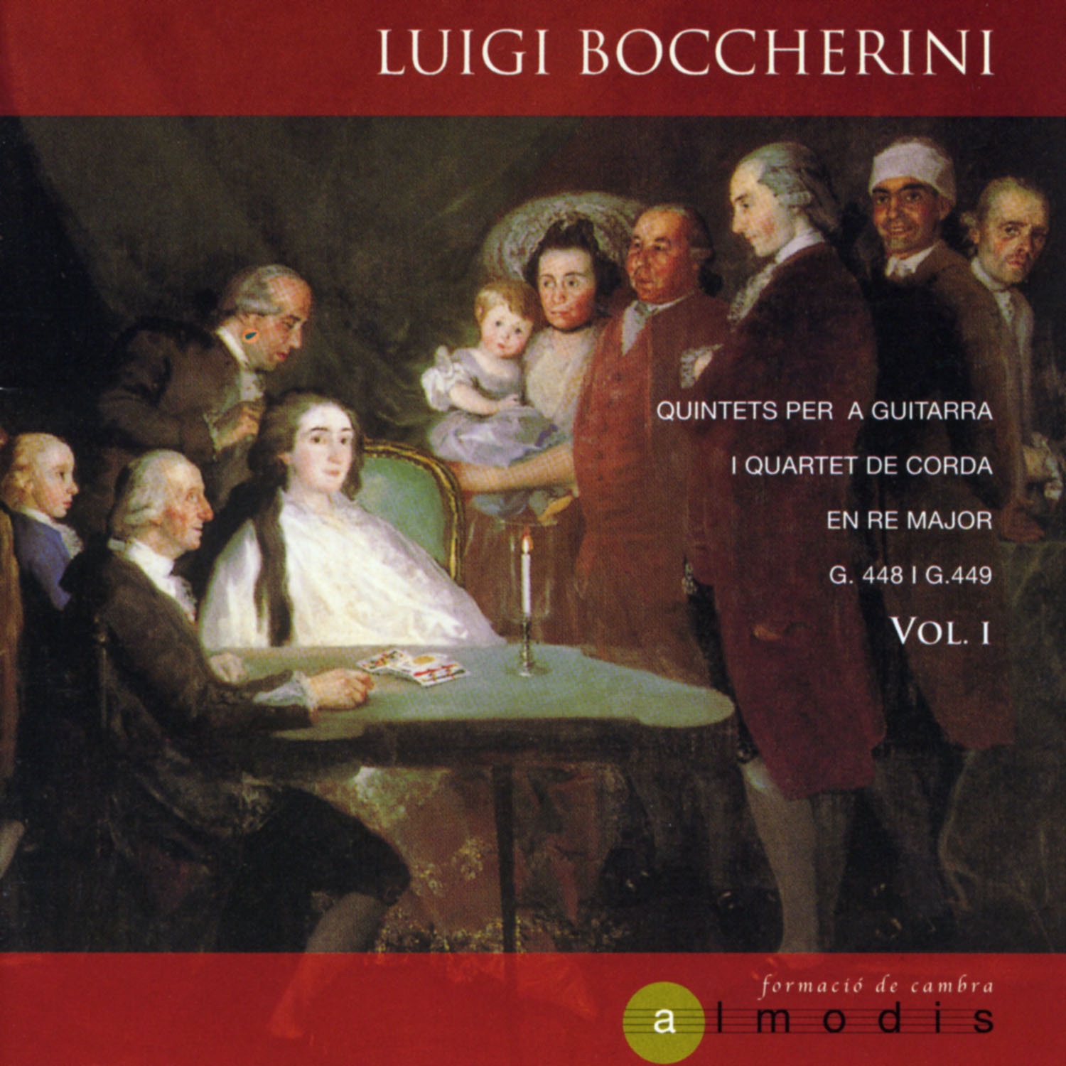 Luigi Boccherini: Quintets per a Guitarra i Quartet de Corda en Re Major, G.448 i G.449. Vol. 1 album cover