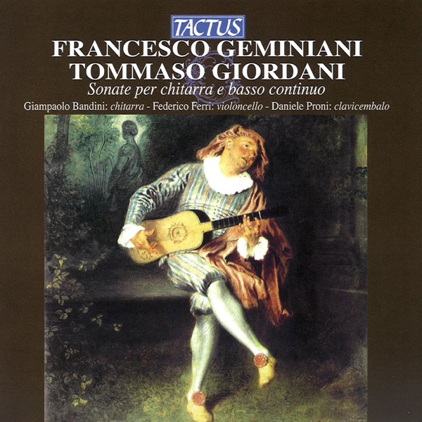 Sonate per chitarra e basso continuo - Geminiani - Giordani album cover