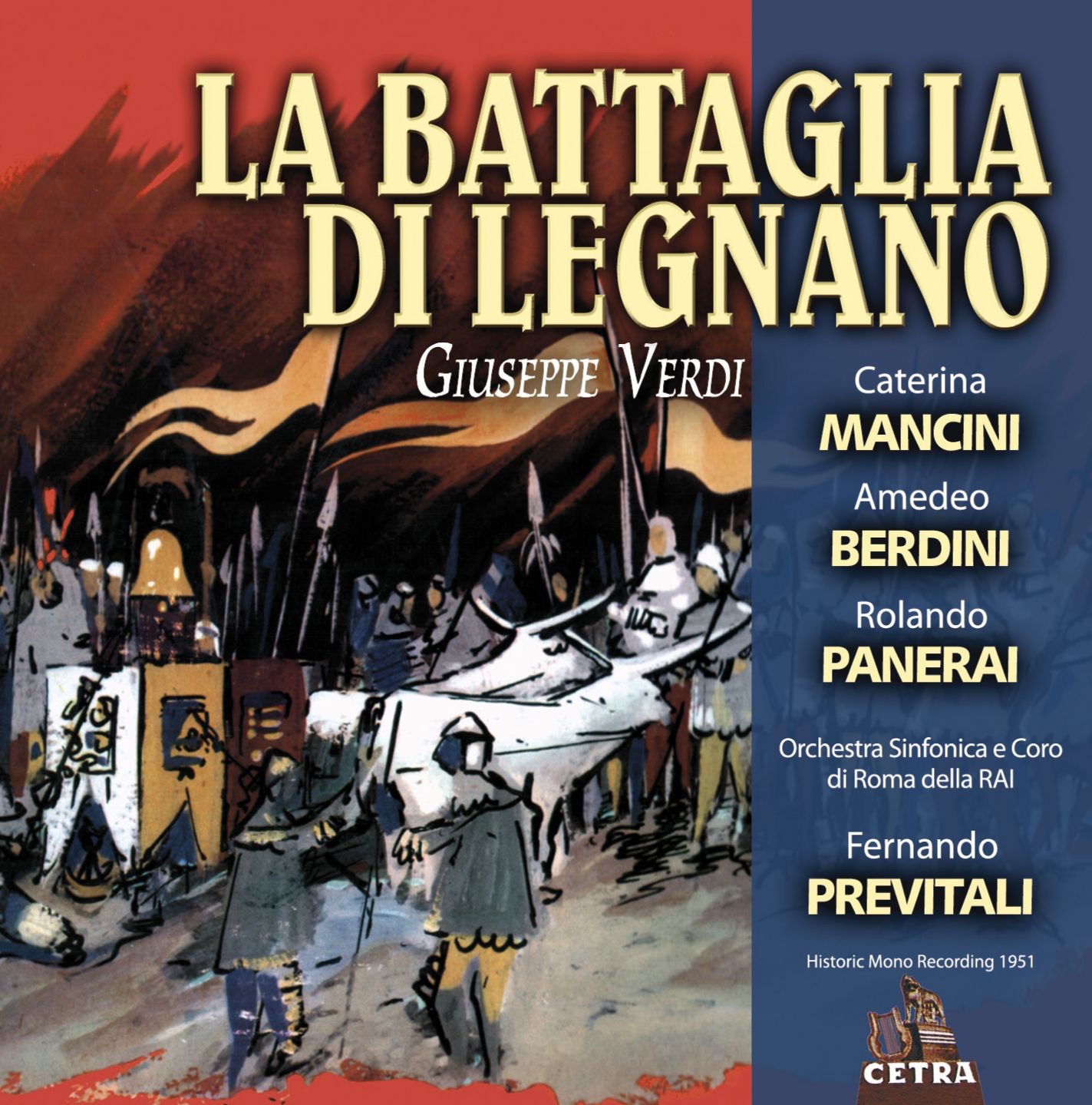 Cetra Verdi Collection: La battaglia di Legnano album cover