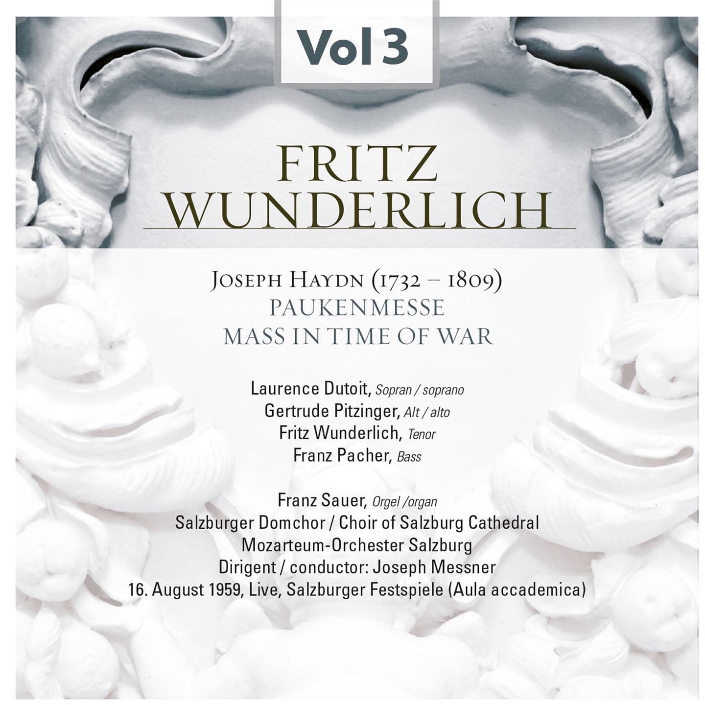 Fritz Wunderlich, Vol. 3 (1959) album cover