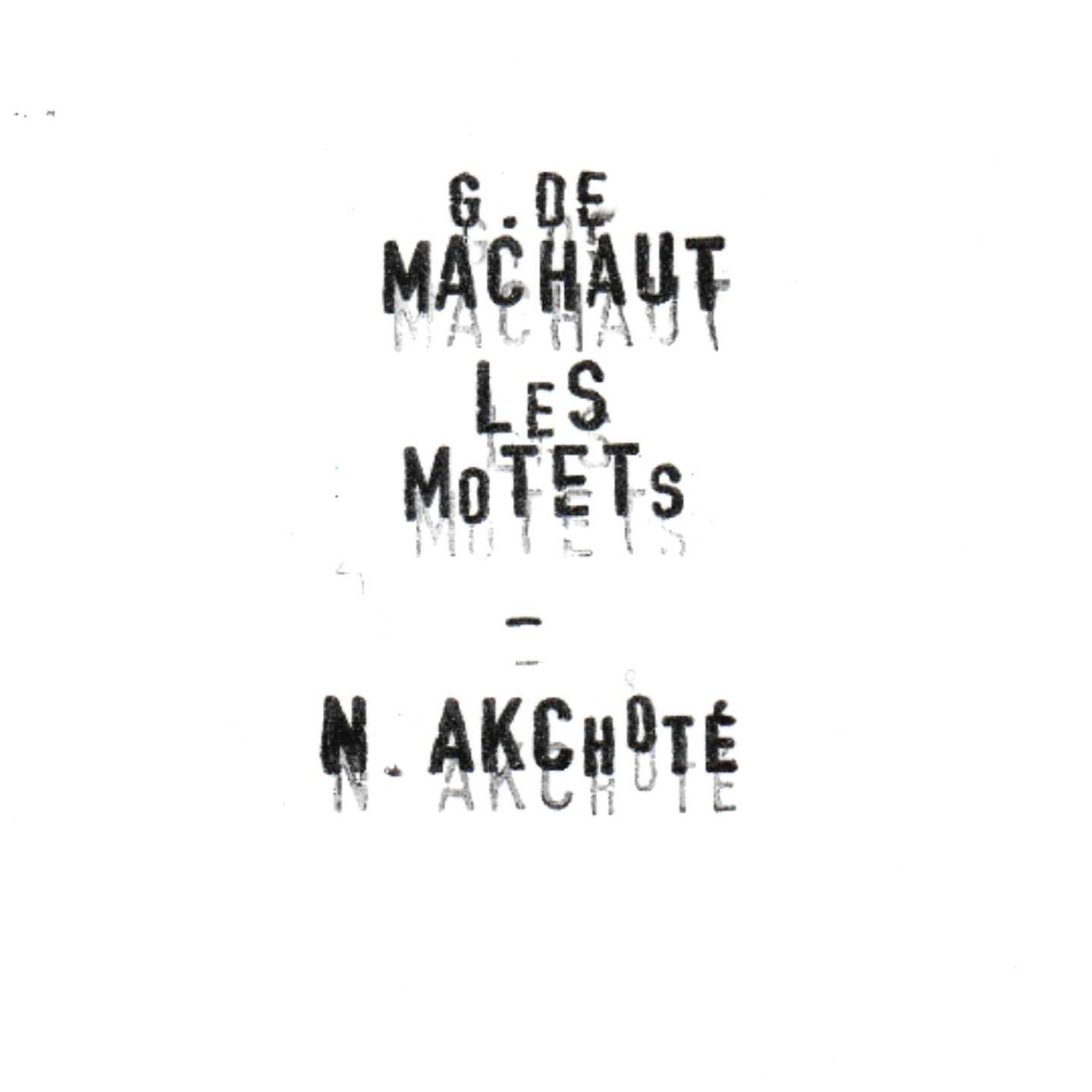 Guillaume de Machaut: Les motets, vol. 1 (Arr. for Guitar) album cover