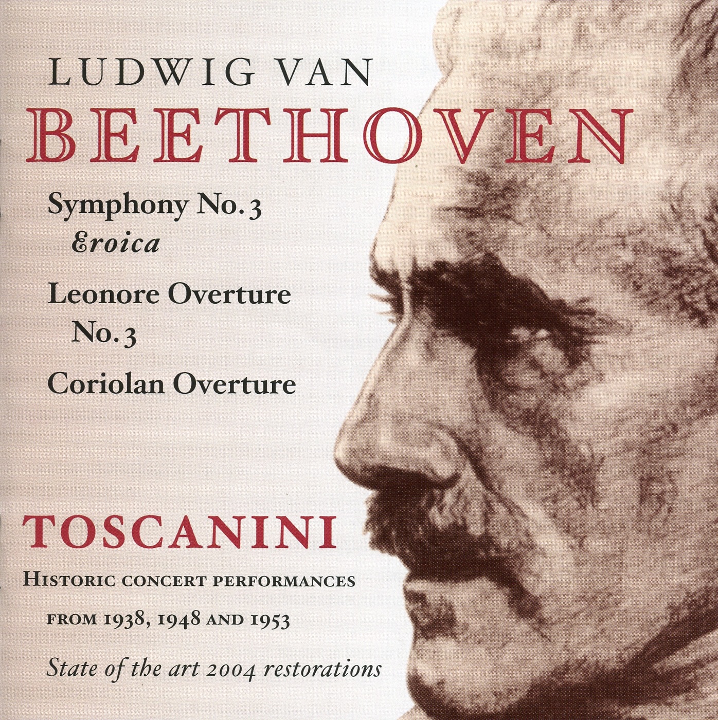 Toscanini conducts Beethoven album cover