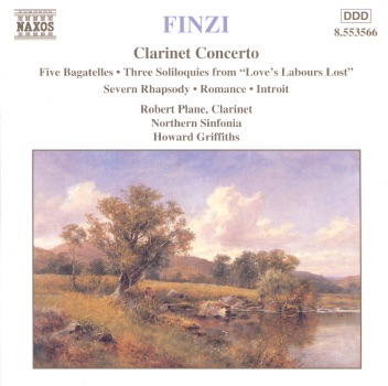 Finzi: Clarinet Concerto, Five Bagatelles, Three Soliloquies from "Love's Labours Lost" & Others album cover