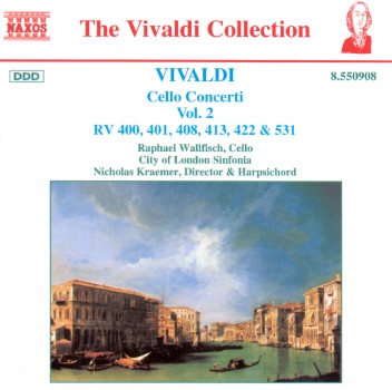 Vivaldi: Cello Concerti Rv 400,401,408,413,422 & 531 album cover