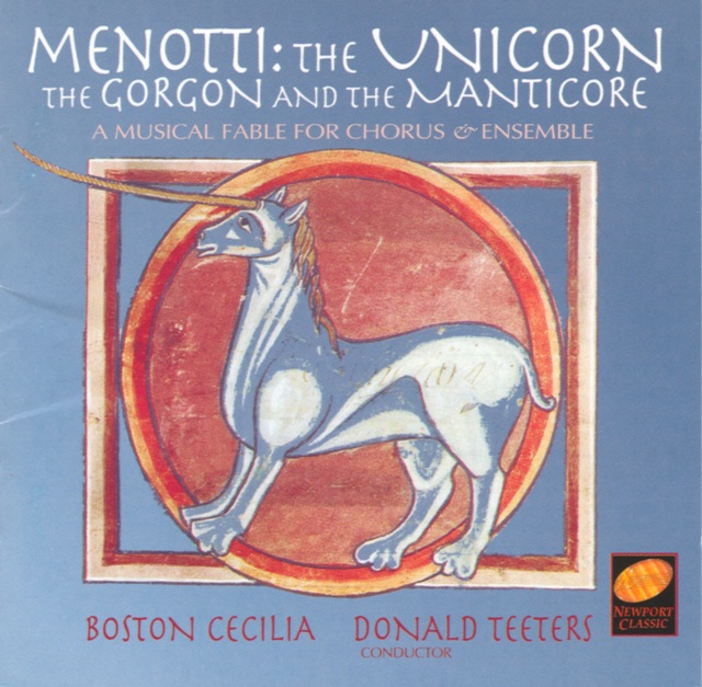 Menotti: The Unicorn, The Gorgon and the Manticore - Thomson: Parson Weems & The Cherry Tree album cover