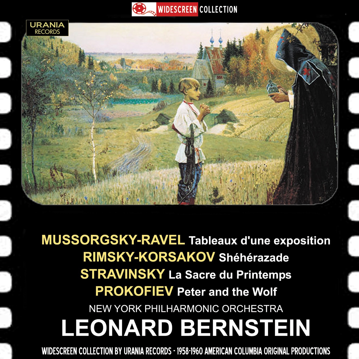 Mussorgsky: Pictures at an Exhibition - Rimsky-Korsakov: Scheherazade - Stravinsky: Le sacre du prin album cover