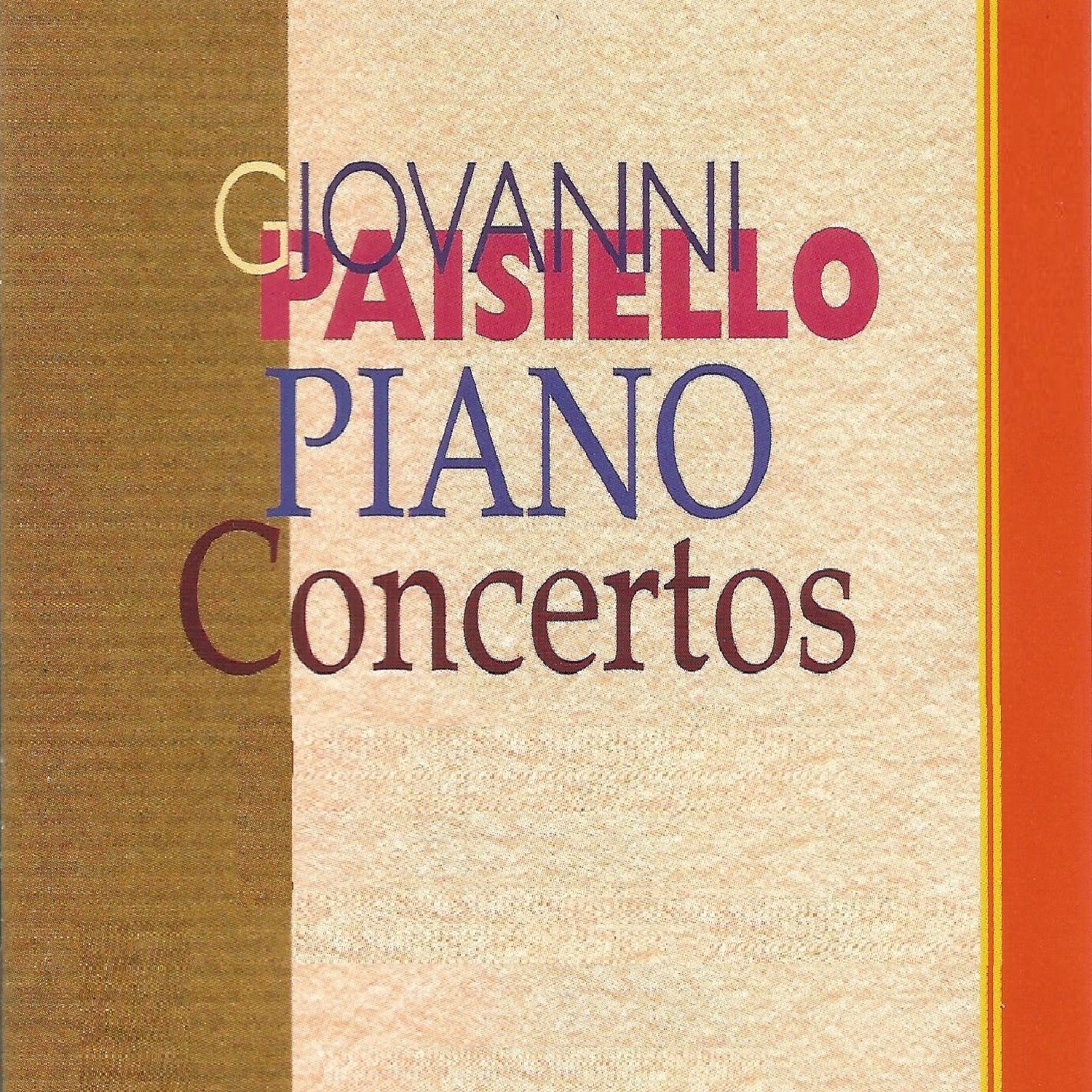 Giovanni Paiseillo - Piano Concertos album cover