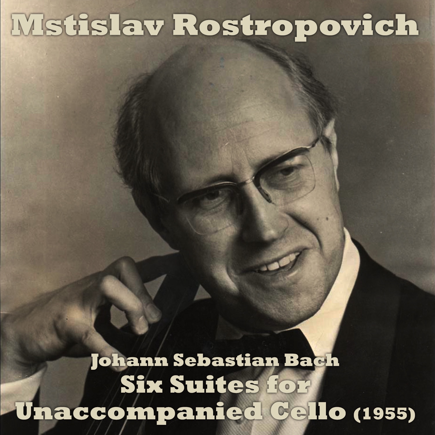 Johann Sebastian Bach: Six Suites for Unaccompanied Cello (1955) album cover