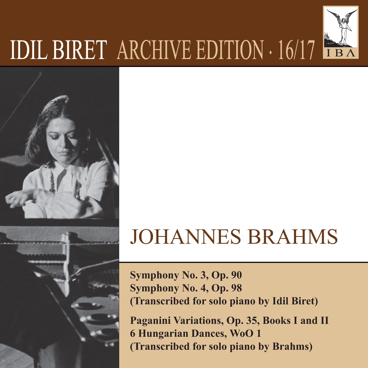 İdil Biret Archive Edition, Vol. 16: Johannes Brahms album cover