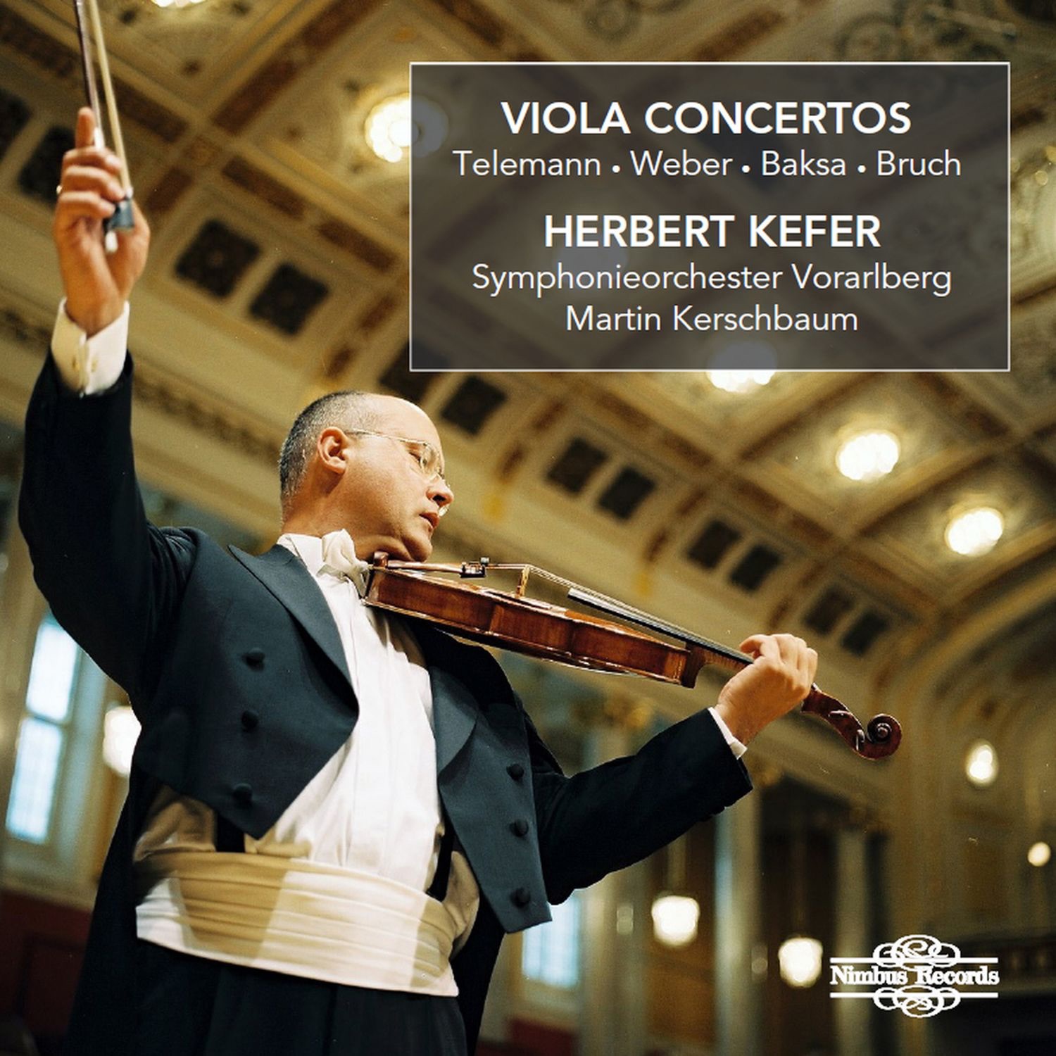 Telemann, Weber, Baksa & Bruch: Viola Concertos album cover
