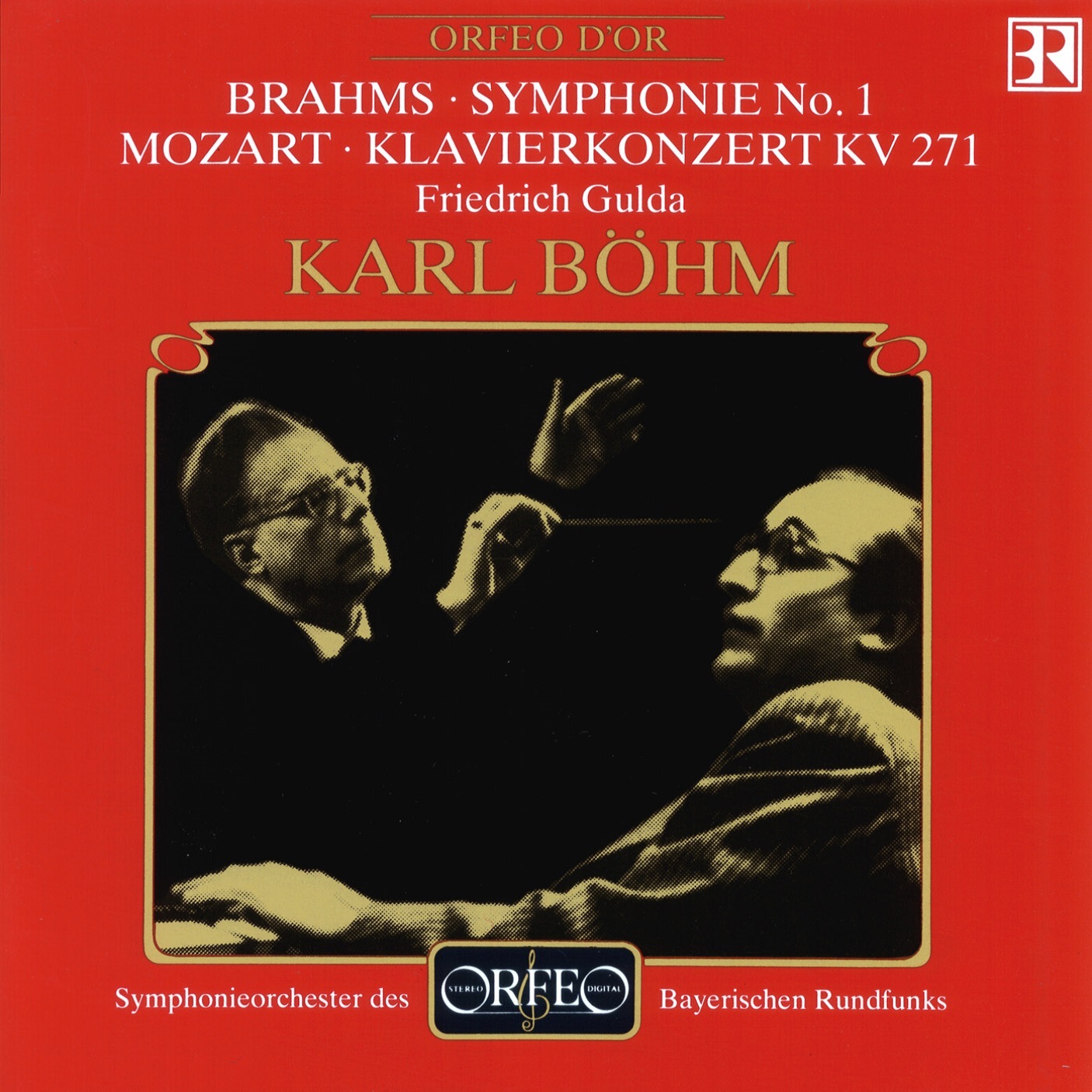 Brahms: Symphony No. 1 - Mozart: Piano Concerto No. 9 album cover
