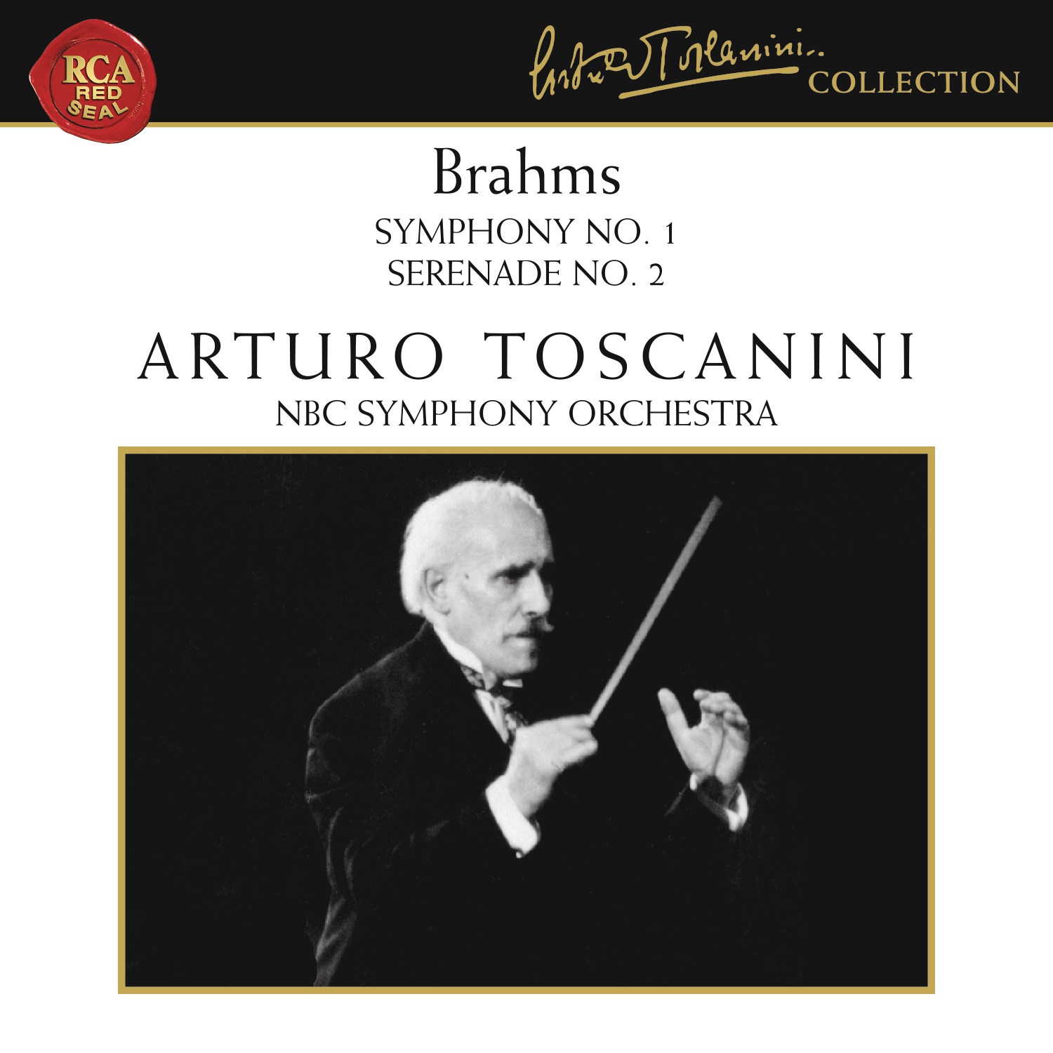 Brahms: Symphony No. 1 in C Minor, Op. 68 & Serenade No. 2 in A Major, Op. 16 album cover
