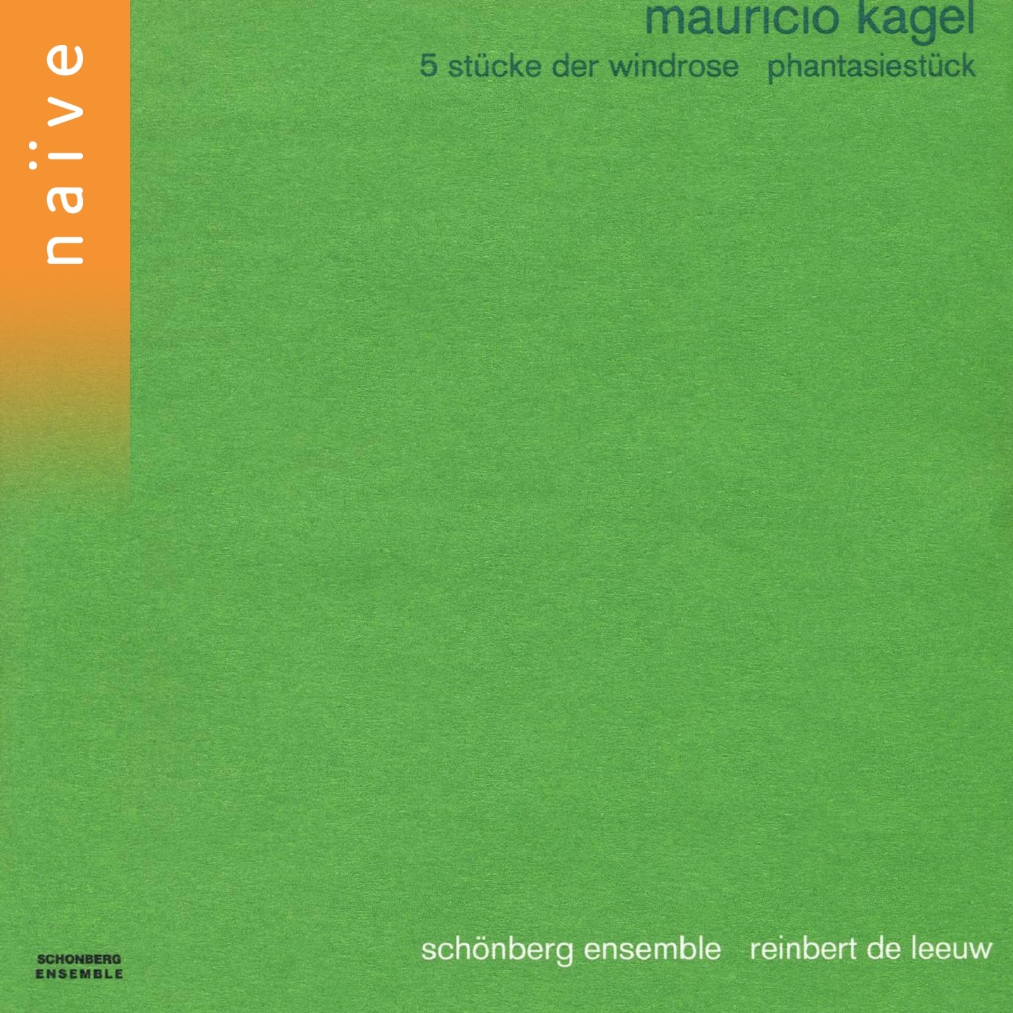 Mauricio Kagel:  5 Stücke der Windrose, Phantasiestück album cover