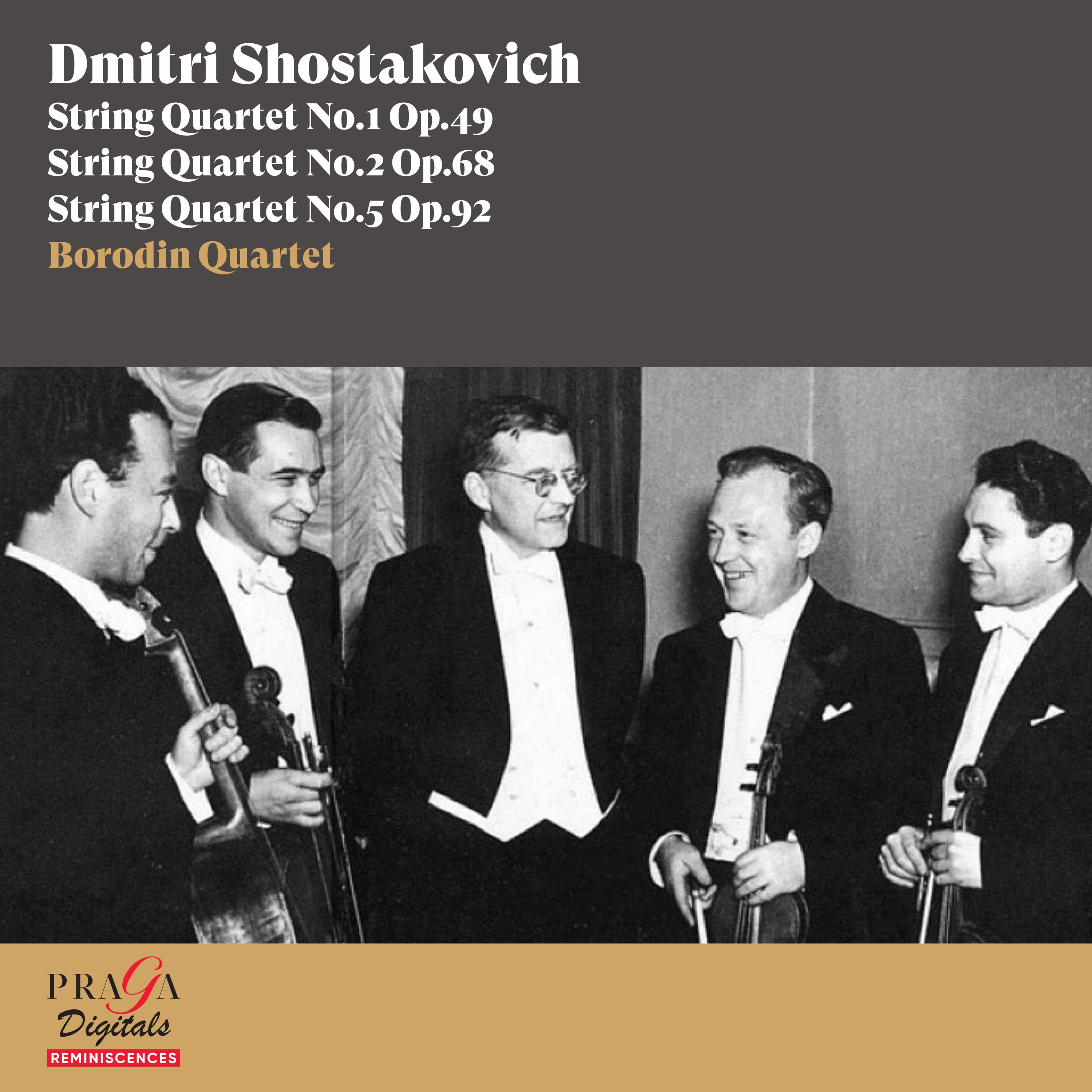 Dmitri Shostakovich: String Quartets Nos. 1, 2 & 5 album cover