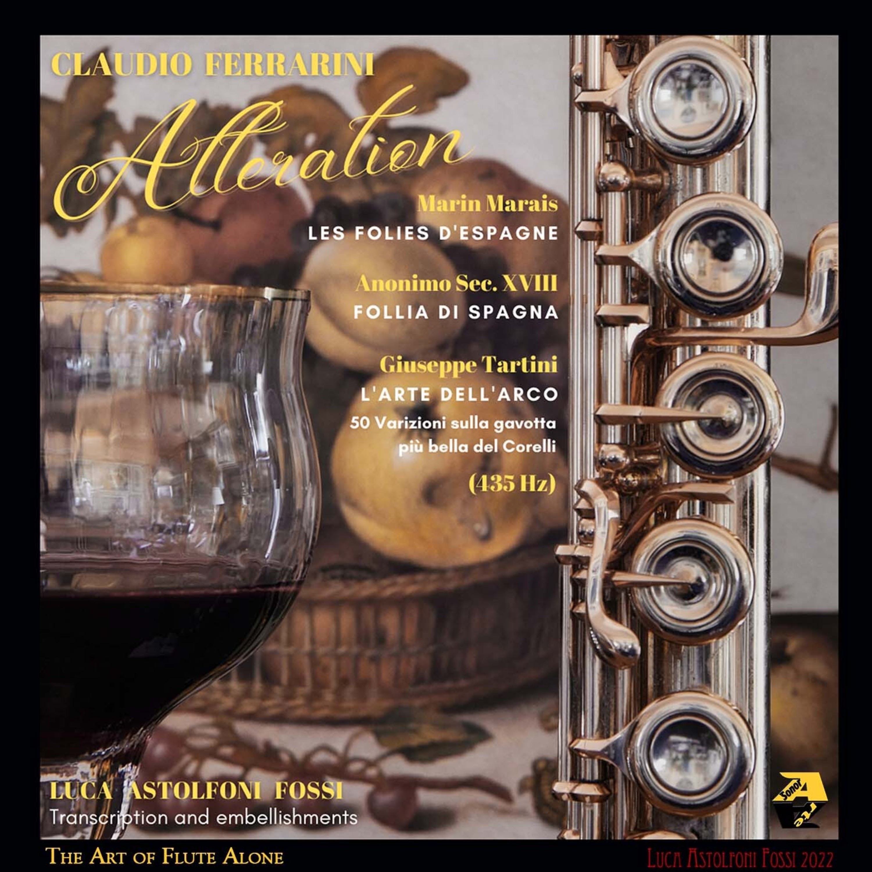 Marin Marais, Anonimo Sec. XVIII, Giuseppe Tartini: Alteration - Claudio Ferrarini album cover