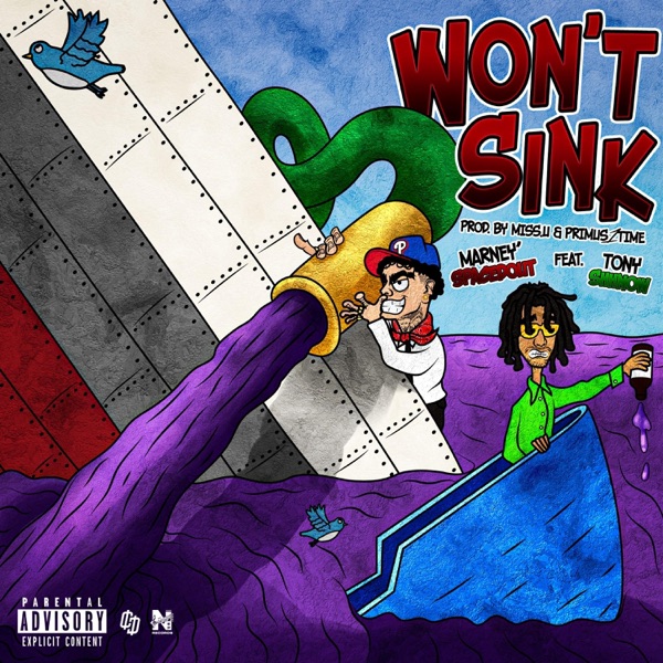 Won't Sink (feat. Tony Shhnow) - Single album cover